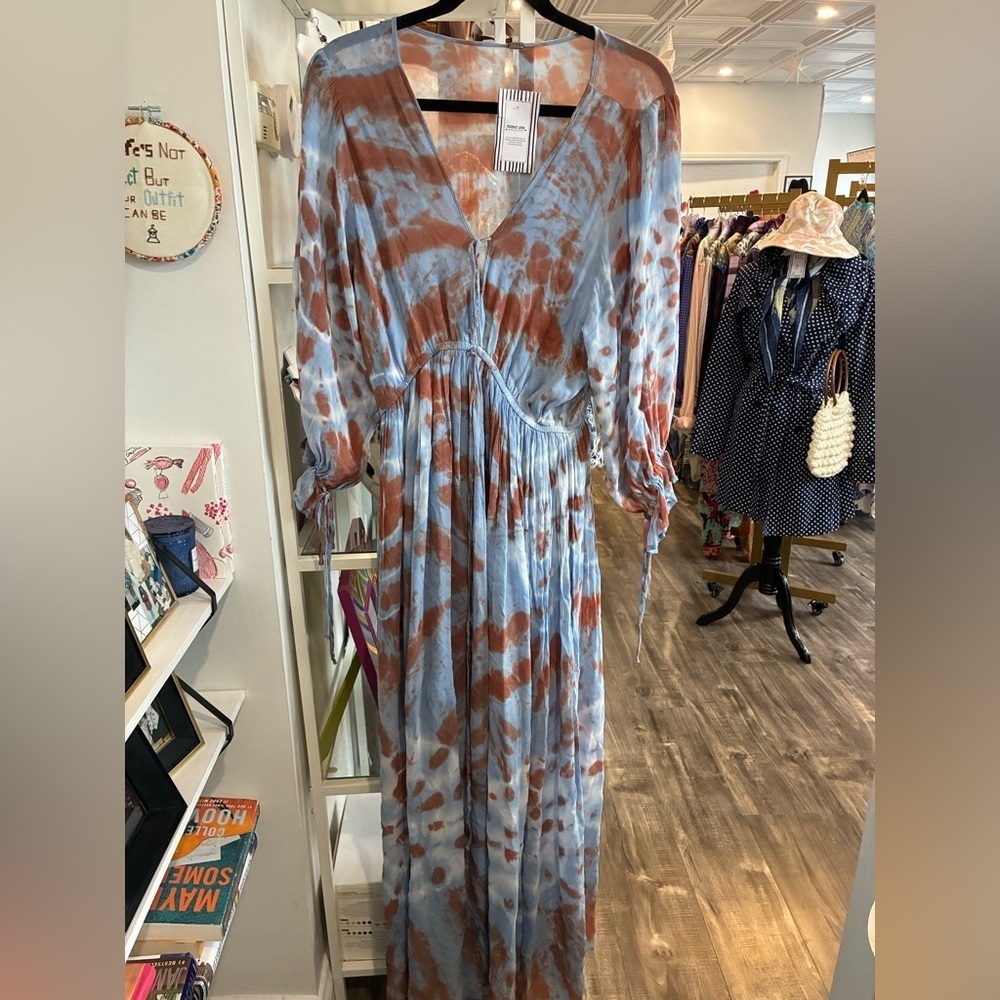 Young Broke & Fabulous tye dye maxi dress size L